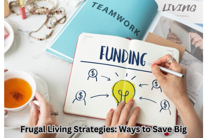 Frugal living strategies concept - a diverse collection of money-saving ideas and tips to help you save big on a budget