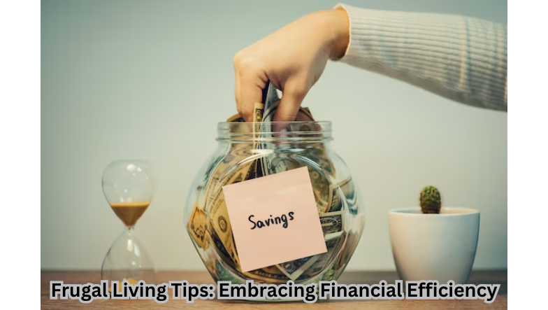 A diverse collection of money-saving strategies representing frugal living tips for financial efficiency